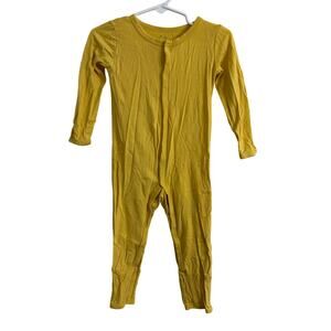 Kyte Baby Yellow Snap Longall Romper Size 18-24 Months